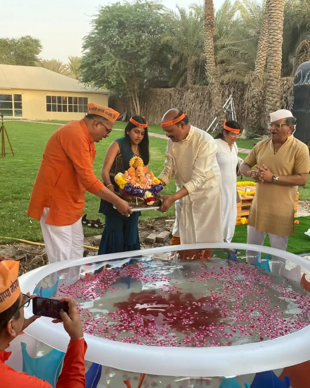 Ganpati celebration and approved Visarjan arrangement