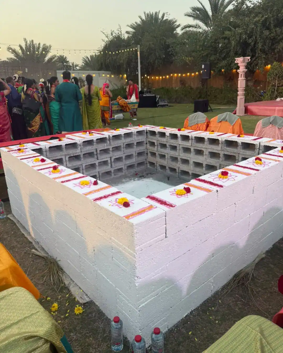 Pooja, Bhajan and Havan ceremony setup